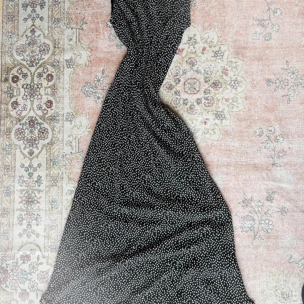 Black Polka Dot Scarf - Women's Accessory